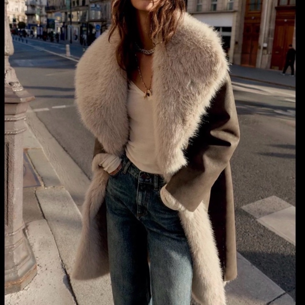 2026 ZARA REVERSIBLE FAUX FUR Coat - Picture 2 of 6